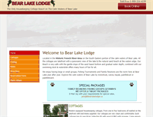 Tablet Screenshot of bearlakelodge.ca